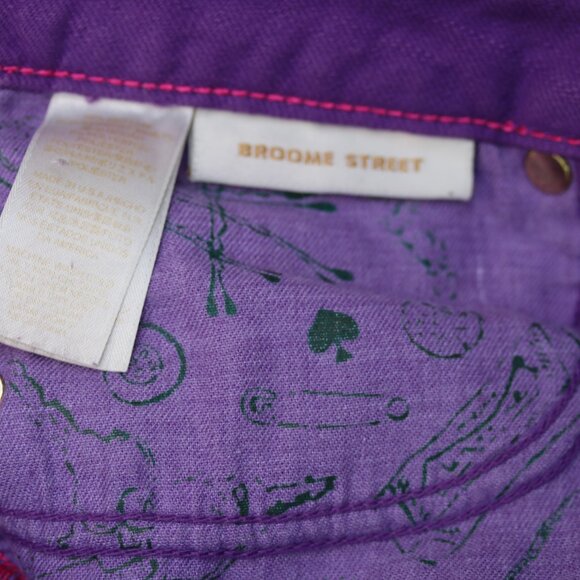 KATE SPADE New York Jeans 29 BROOME STREET PURPLE violet SKINNY Ankle denim pant - Picture 9 of 15